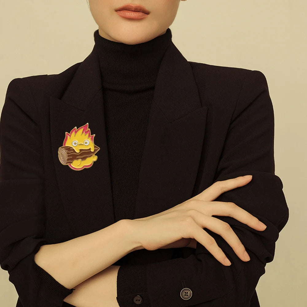 Howl's Moving Castle Calcifer Brooch