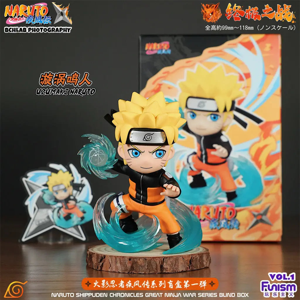 In Stock Genuine FUNISM Naruto Shippuden The Ultimate Battle Series Blind Box Naruto Sasuke Trendy Toy Figurine Gift