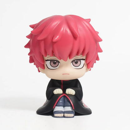 12Pcs Naruto Shippuden Anime Q Version Sitting Figure Uchiha Itachi / Uchiha Sasuke / Kakashi PVC Figurine Collectible Toys Doll