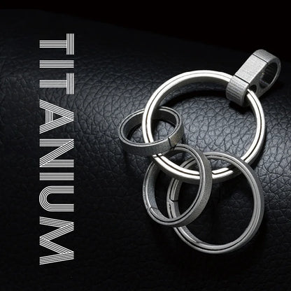 Real Titanium Alloy Key Rings Keychains Buckle Pendant Super Lightweight Man Car Keychain for Male Creativity Gift Wholesale