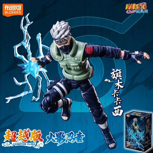 Blokees Naruto Champion Class Sakura Haruno Kakashi Hatake Multi Joint Buildable Figurine Spare Hands Fine Ninja Paint Toy Gift