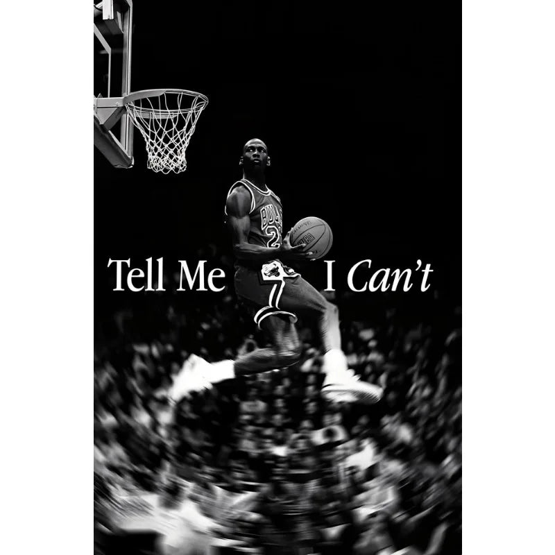 Athlete Mindset Jordan Kobe Canvas Poster