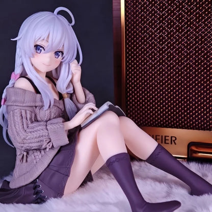 1pc Devil's Journey Sweater Elaine Hand made Cartoon anime Beautiful Girl Chassis Desktop Decoration Model Gift