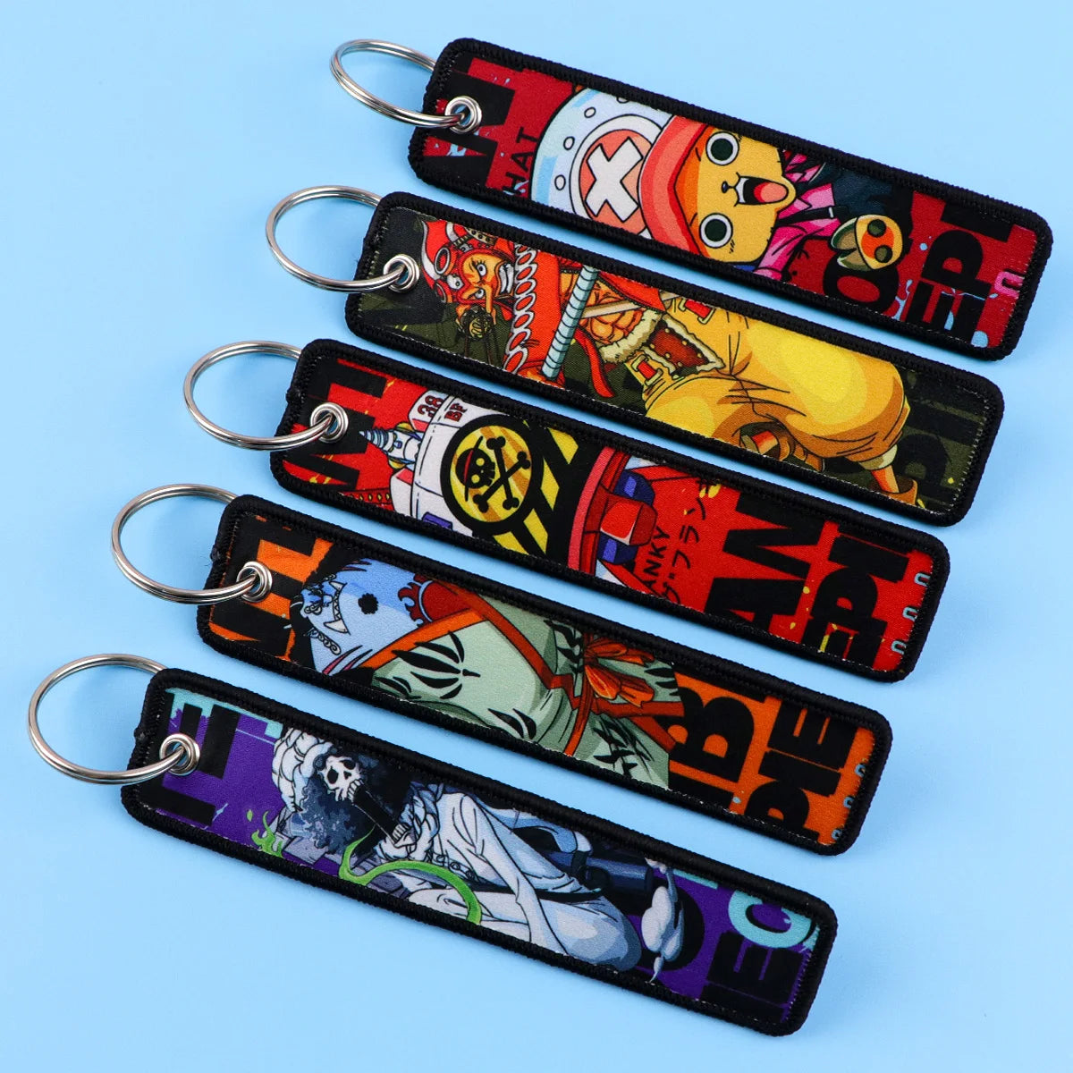 Anime Embroidery Keychain