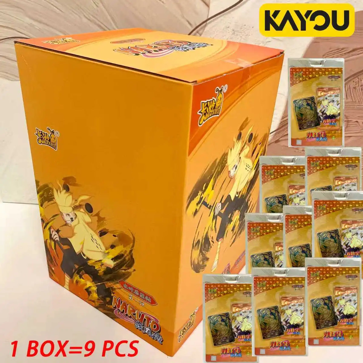 KAYOU Genuine Naruto Cards T2W9 T4W8 Booster Box Anime TCG Rare SE BP CR MR Ninja World Fight Chapter Collection Kids Toy Gift