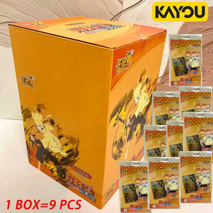 KAYOU Genuine Naruto Cards T2W9 T4W8 Booster Box Anime TCG Rare SE BP CR MR Ninja World Fight Chapter Collection Kids Toy Gift