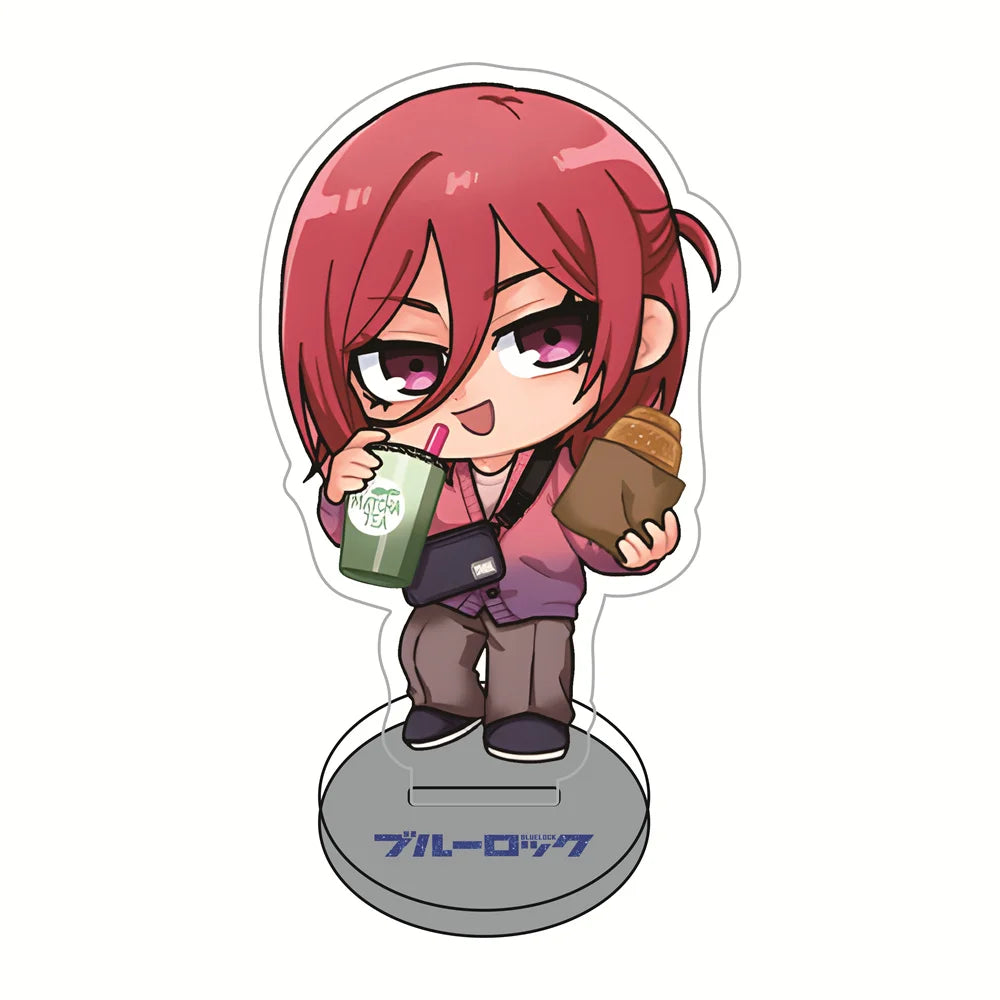 Blue Lock Casual Snack Version 10cm Acrylic Stand Figures Keychain