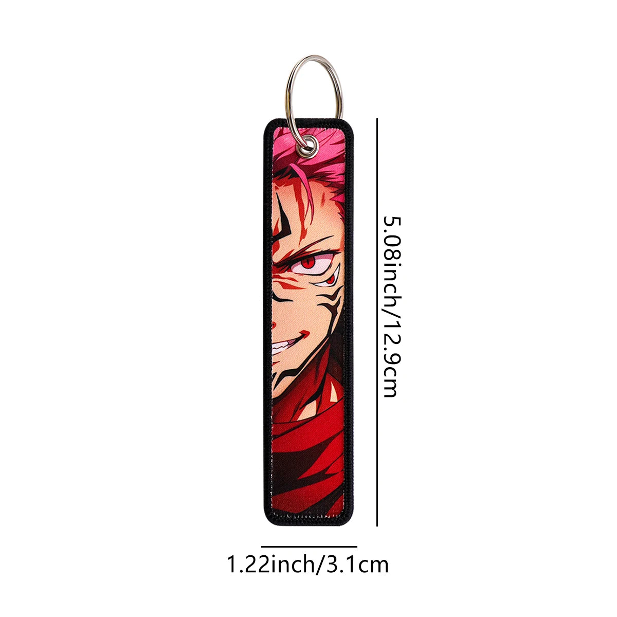 Anime Character Embroidery Keychain