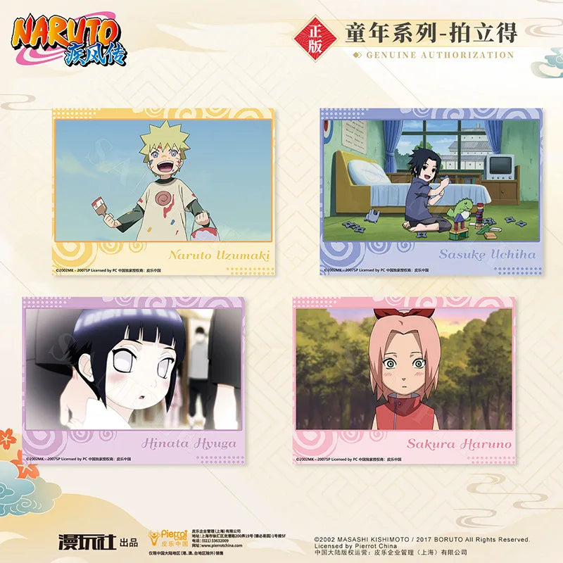 Brdwn Naruto Uchiha Sasuke Hyuga Hinata Haruno Sakura China Official Authorization Cosplay Childhood Series Photographic Paper