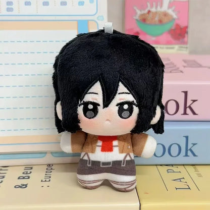 10CM Cute Cartoon Game Anime Attack on Titan Plush Toys Soft Anime Figure Character Peripheral Merchand Keychain Lover Kid Gifts