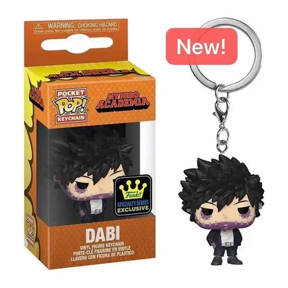 New Funko Pocket Keychain My Hero Academia Deku Bakugo Mirio Togata Dabi Izuku Midoriya Kyoka Jiro Model Toys Adult Kids Gift
