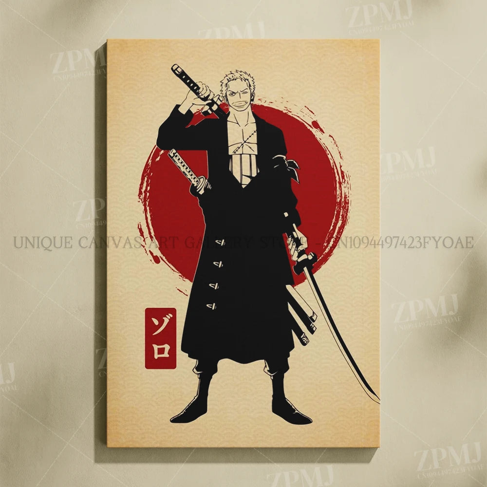 One Piece Monkey D. Luffy Canvas Poster