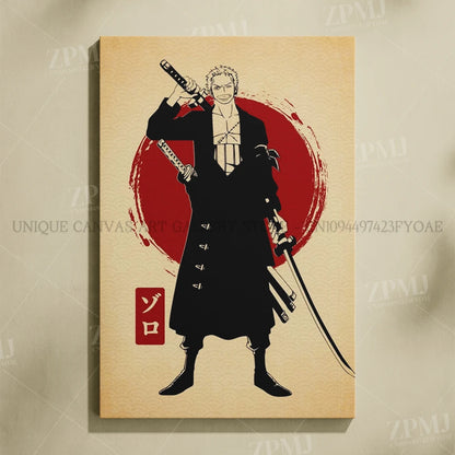 One Piece Monkey D. Luffy Canvas Poster
