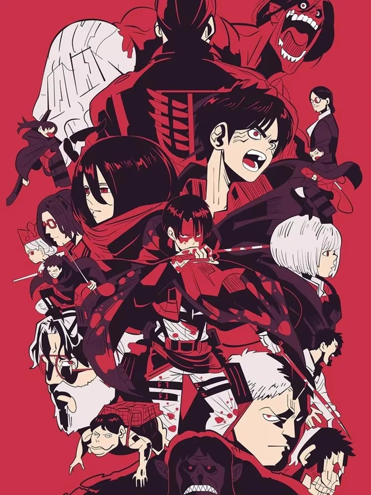 Japanese Anime Attack on Titan New Diamond Art Painting Captain Levi Ackerman Mikasa Picture Mosaic DIY Cross Stitch Kits Decor