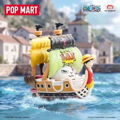 POPMART ONE PIECE THE GRAND LINE SERIES VEHICLES Blind Box Guess Bag Toys Doll Cute Anime Figure Desktop Ornaments Collection