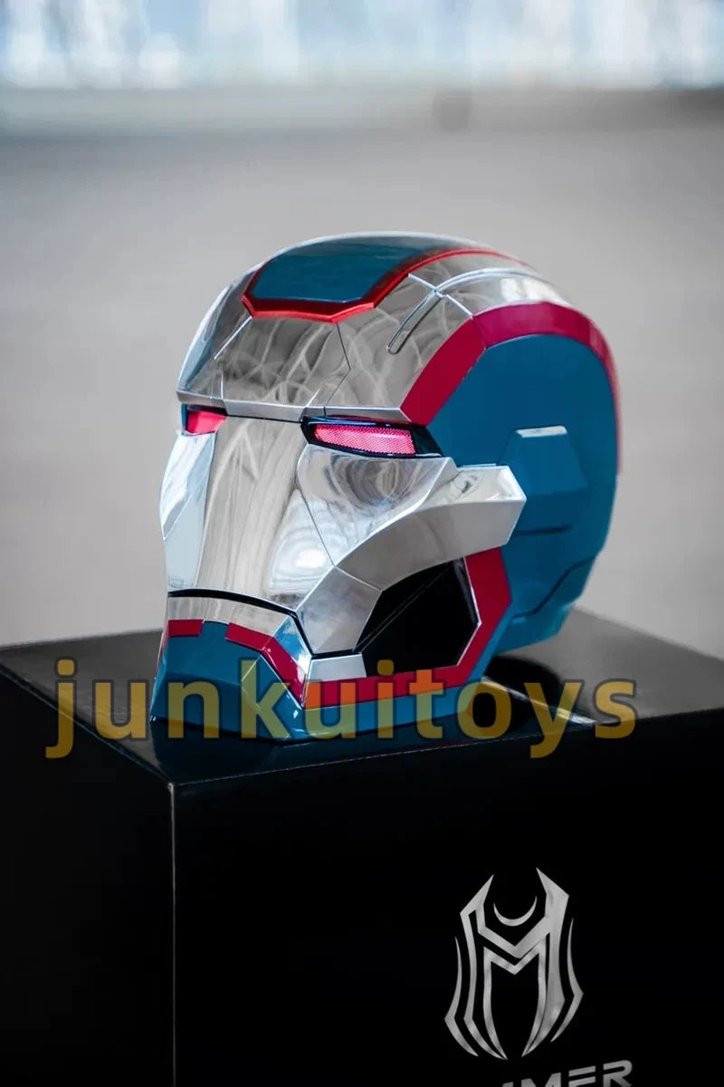 Wearable Iron Man Mk5 Helmet Toy with Arm Cannon Role Play Gift for Fans Transformers Bumblebee & Green Goblin Designs
