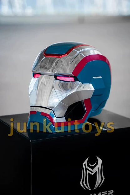 Wearable Iron Man Mk5 Helmet Toy with Arm Cannon Role Play Gift for Fans Transformers Bumblebee & Green Goblin Designs