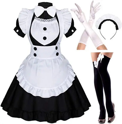 Black White Cat Maid Outfit
