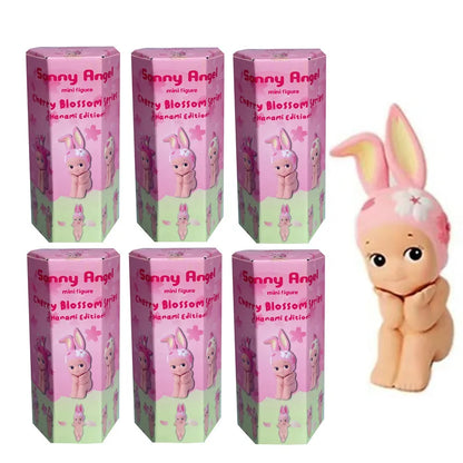 1-12pcs cherry blossom series hippers blind box mini figure collectible phone decoration table christmas gift mystery box