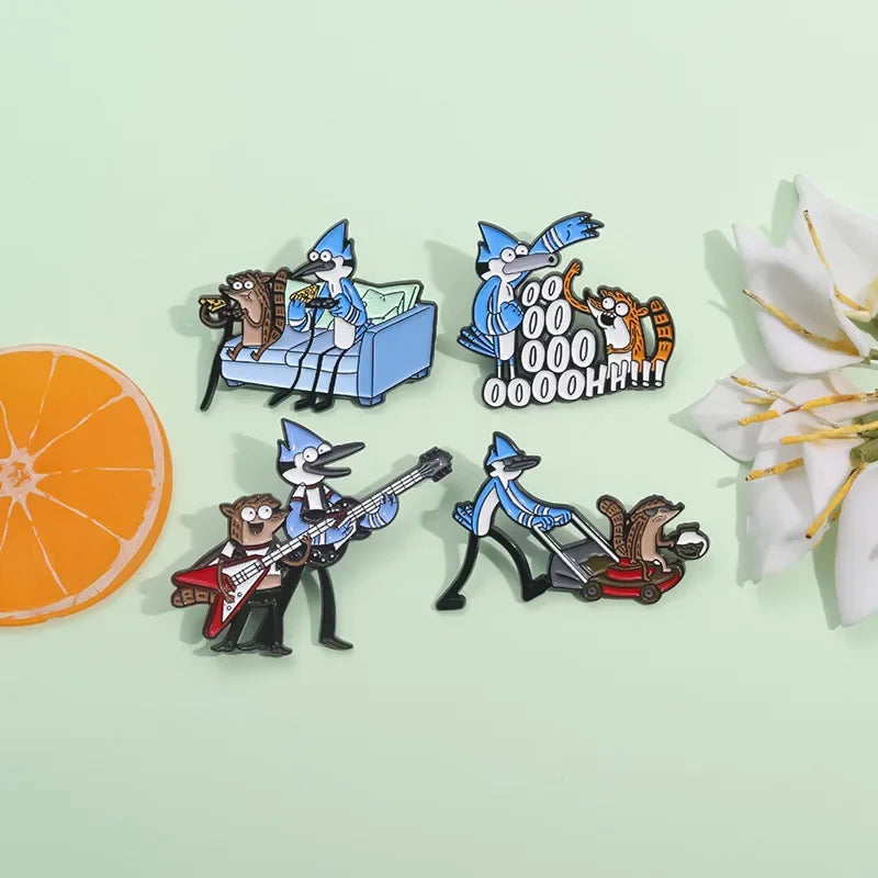 Anime Blue Hair Brooch