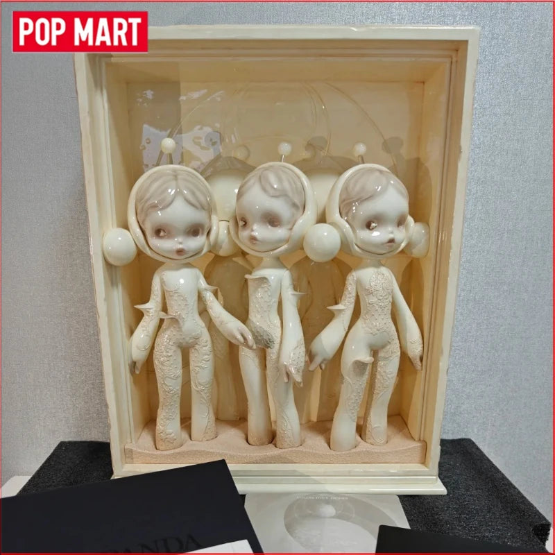 Pop Mart Skullpanda Bjd Nana Figures Baby Series Flower Blooming Figure Pink Green SP Art Toy Limited Dolls Surprise Toy Gift