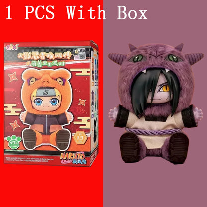BANDAI Eaki Naruto Uzumaki Naruto Blind Box Shippuden Beast Party Series Jiraiya Plush Doll Anime Characters Are Cute Toys Gifts