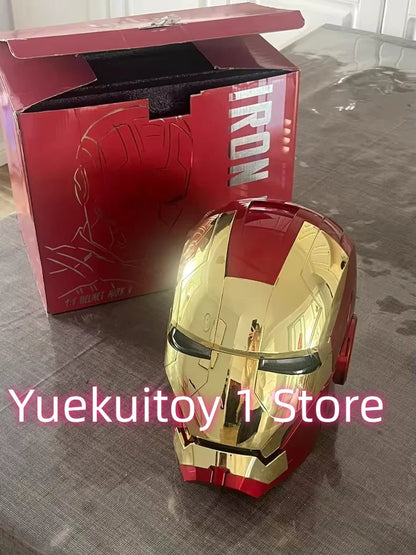 Wearable Iron Man Mk5 Helmet Toy with Arm Cannon Role Play Gift for Fans Transformers Bumblebee & Green Goblin Designs