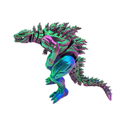 3D Printed Dragon Ornament Desktop Ornament 3D Big Mouth Dinosaur Animals Home Office Craft Printed Figures Christmas Gifts