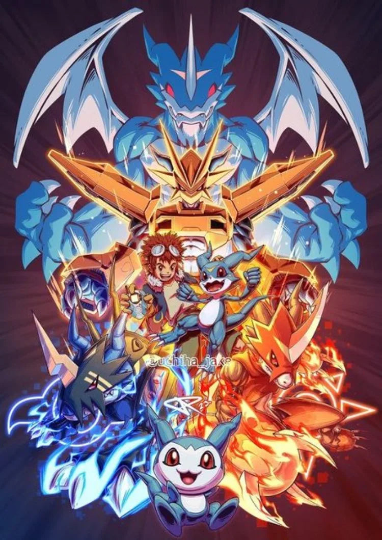 Digimon Archaean Beast Diamond Painting
