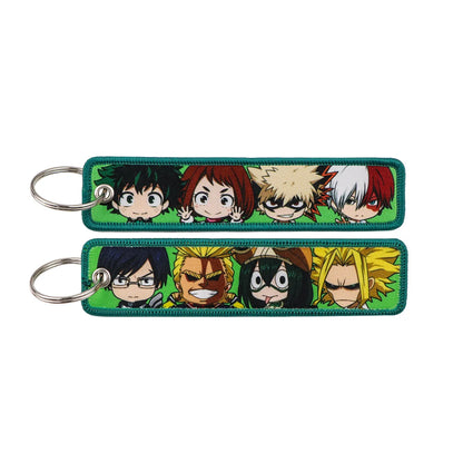 Anime Character Embroidery Keychain