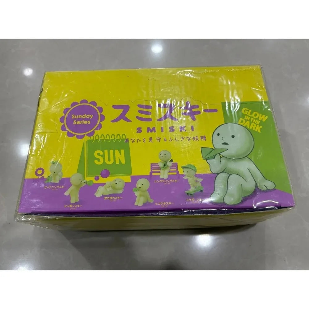 Sonny Angel Mini Figure Smiski Birthday Sunday Living Yoga Work Bath Hippers Moving Series Mystery Surprise Blind Box Toys Gifts