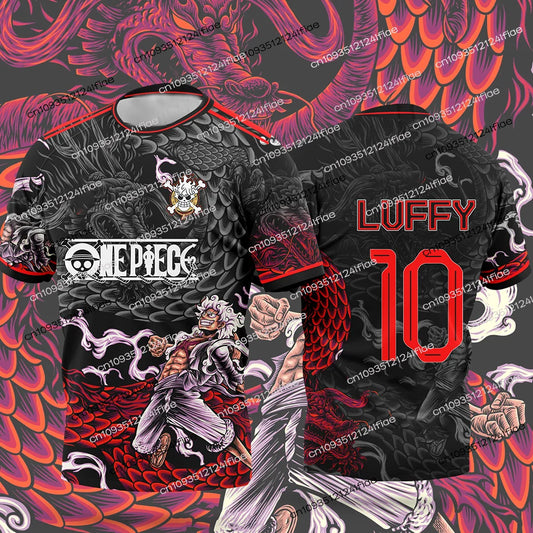 2025 One Piece Special Edition Football Jersey T-Shirt Adult Men's/Women's Special Jersey Kit Kids Japanese Anime Cartoon Tshirt