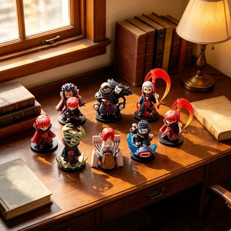 A Full Set of Small Organizations Naruto Hand-Made Q Version of Hand-Made Animation Boxed desktop Ornaments Gifts Around