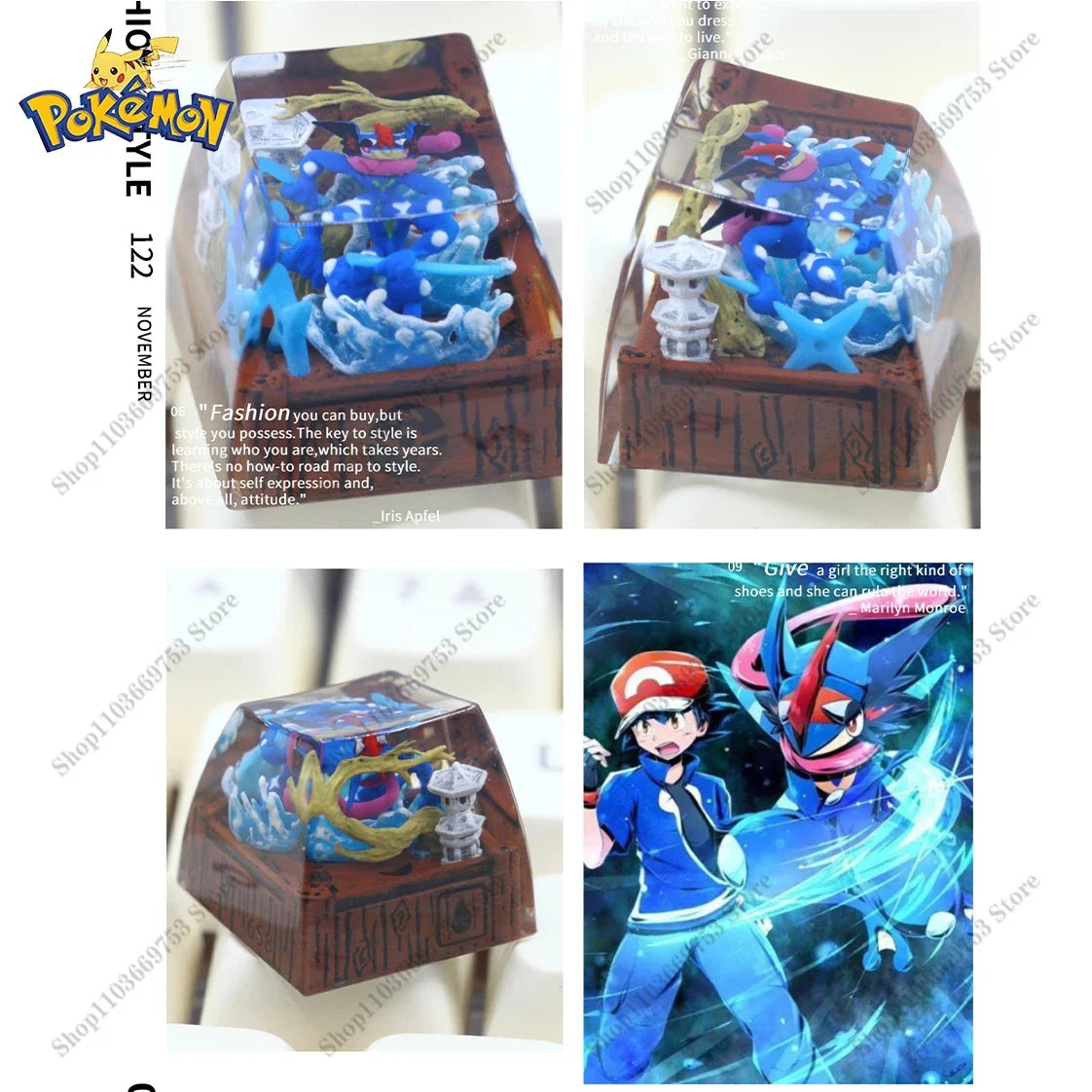 Pokemon Giratina Resin Keycaps