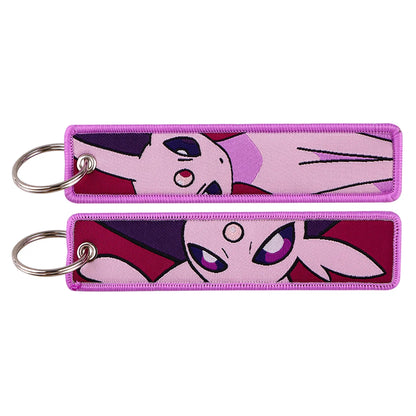 Anime Game Embroidery Keychain