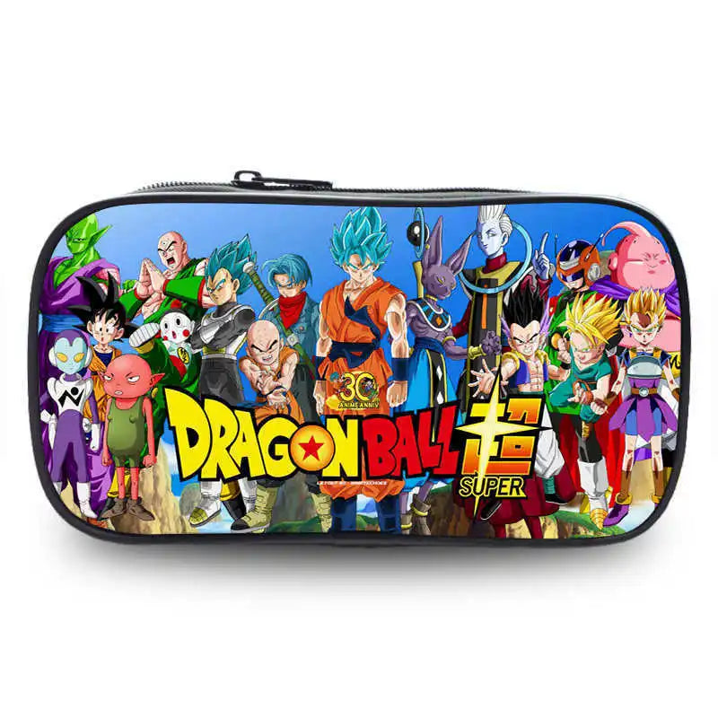 Dragon Ball pencil case cartoon anime merchandise durable Oxford cloth stationery box student study supplies printed storage bag
