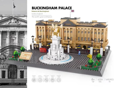 MOC World Famous Architecture Edifice Opera House Building Blocks Villa Savoye Bridge Tower Toy Children Birthday Christmas Gift