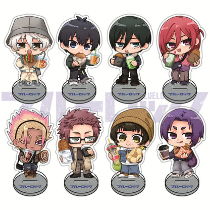 Blue Lock Casual Snack Version 10cm Acrylic Stand Figures Keychain