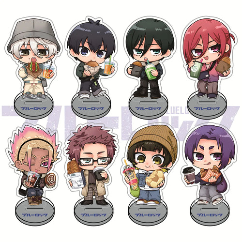 Blue Lock Casual Snack Version 10cm Acrylic Stand Figures Keychain