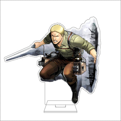 16CM Anime Attack on Titan Cosplay Acrylic Figure Stand Plate Armin Arlert Eren Jaeger Mikasa·Ackerman Ornaments Gifts
