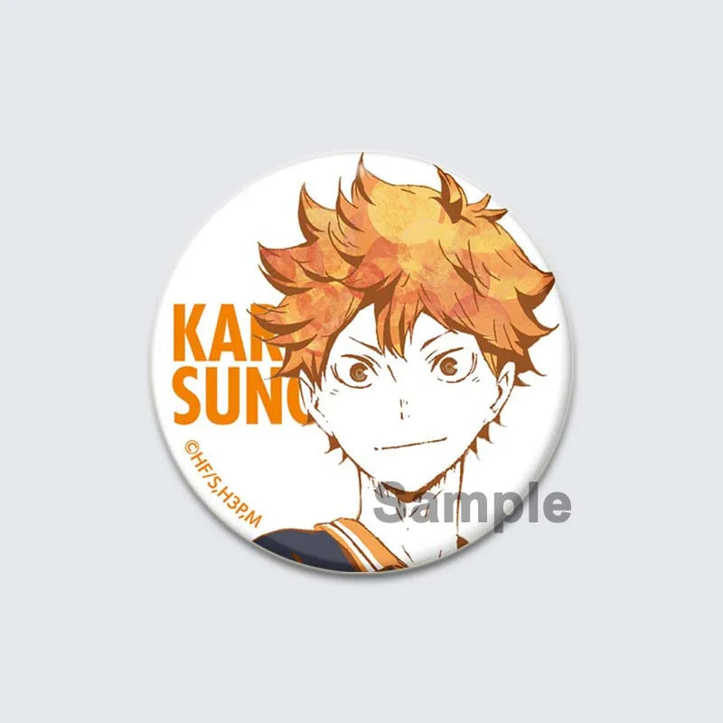 Haikyuu!! Anime Button Pins