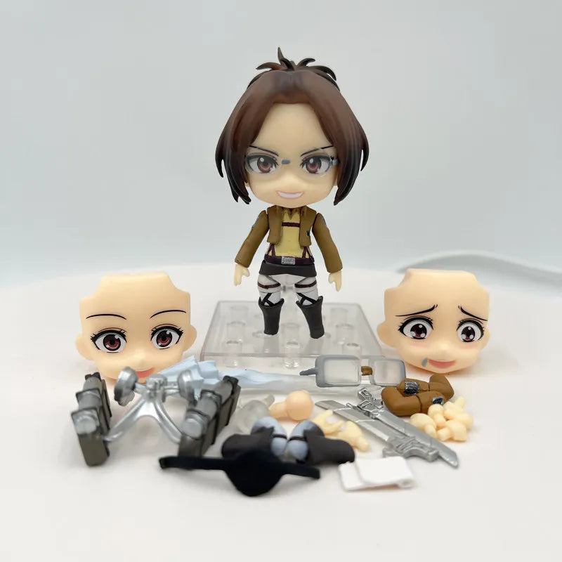 #1123 Attack On Titan Hange Zoë Chibi Style Collectible Figure Desktop Display Ornament Exquisite Mini Character Statue Trendy