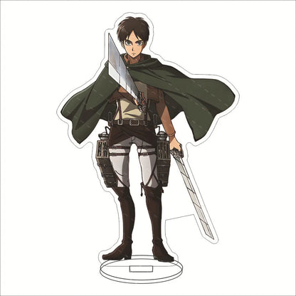 16CM Anime Figure ‌Attack on Titan Levi Ackerman Eren Jaeger Mikasa Ackerman Armin Arlert Cos Acrylic Stand Ornaments Gifts
