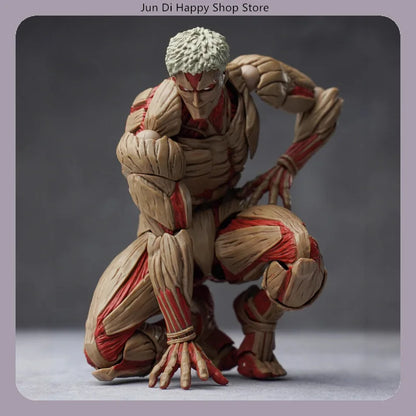Attack on Titan Armored Titan Multi-Accessories 16cm Articulated Action Figure Model Statue Desktop Decoration Gift