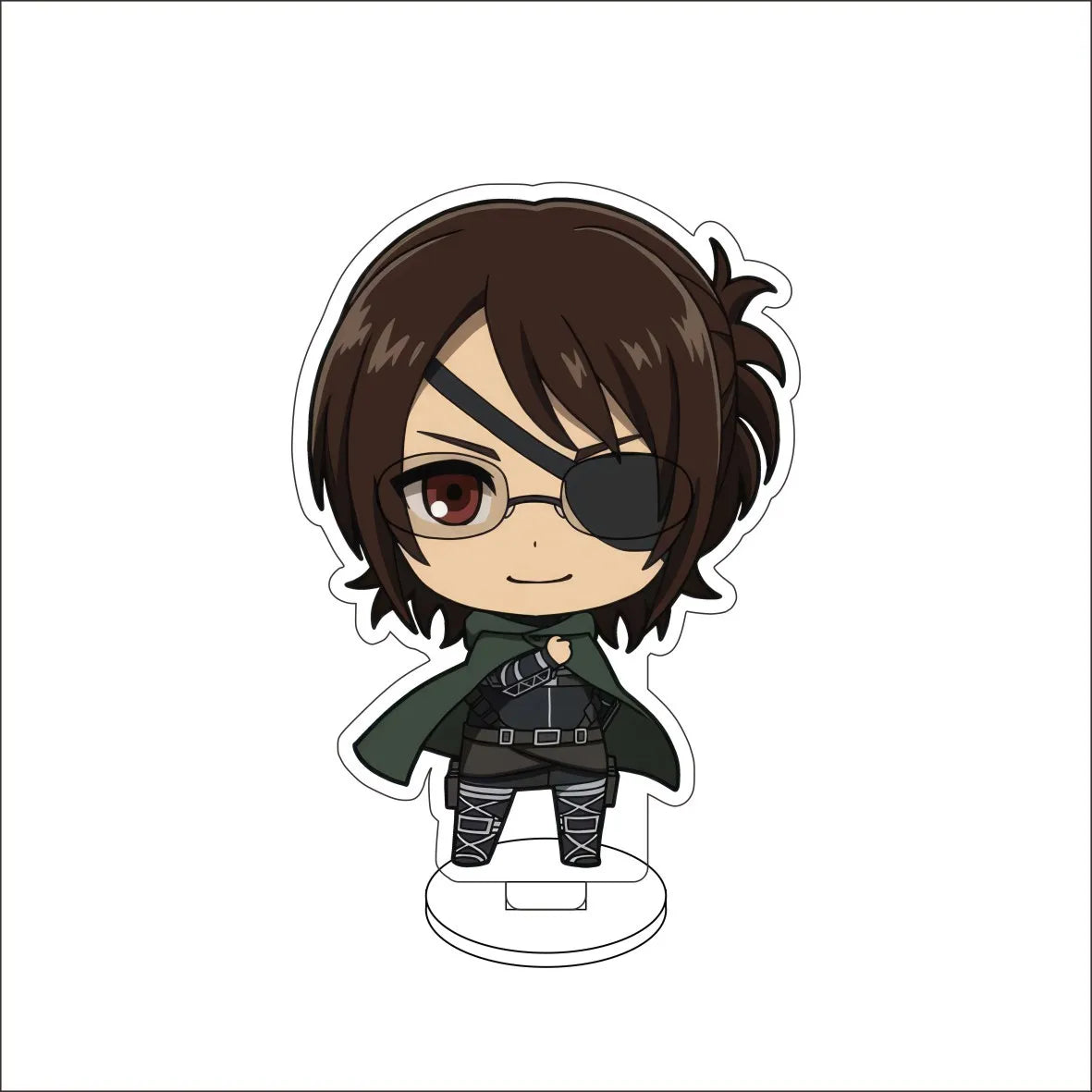 10CM Anime ‌Attack on Titan Cos Eren Jaeger Mikasa Ackerman Levi Ackerman Hanji Zoe Figure Acrylic Stand Cute Ornaments Gifts