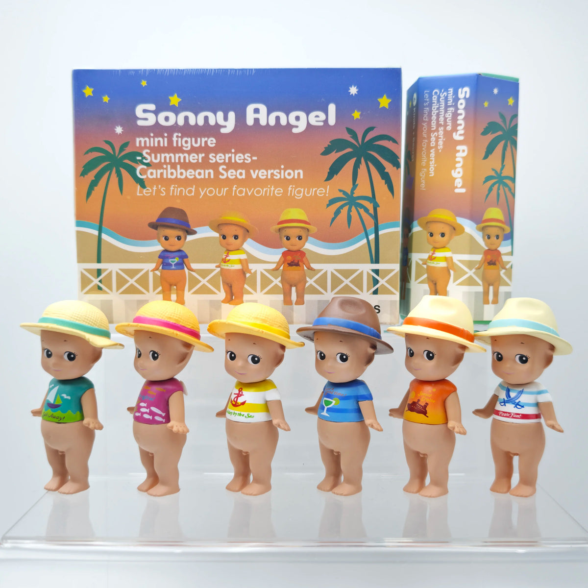 Cute Sonny Blind Box Toys Summer Series Mini Anime Action Figures Ornaments Collection Dolls Fans Christmas Birthday Gifts
