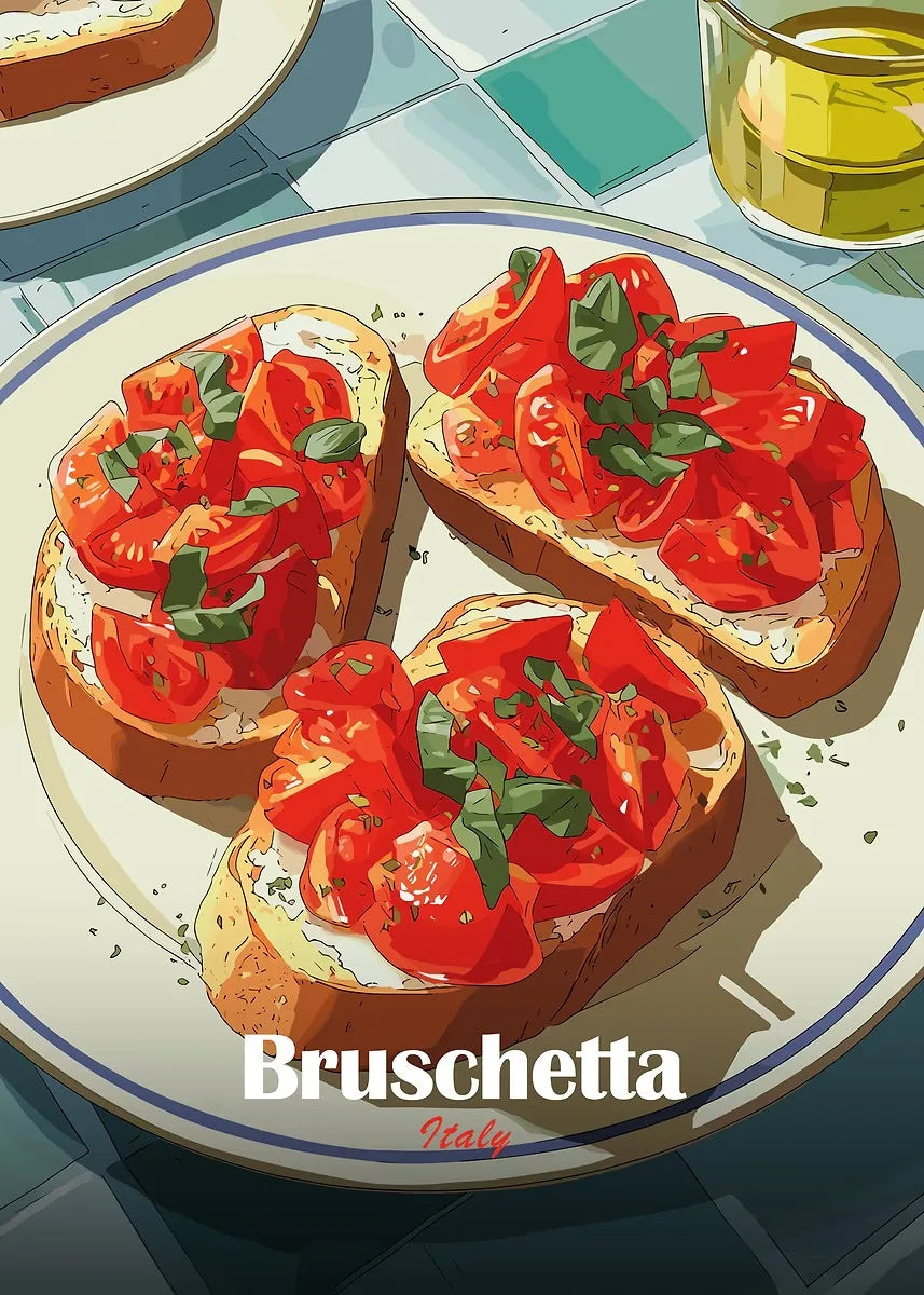 Anime Food Art Poster
