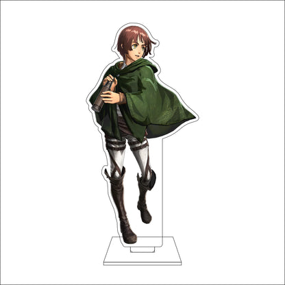 16CM Anime Attack on Titan Cosplay Acrylic Figure Stand Plate Eldo Gin Floch Forster Ornaments Gifts