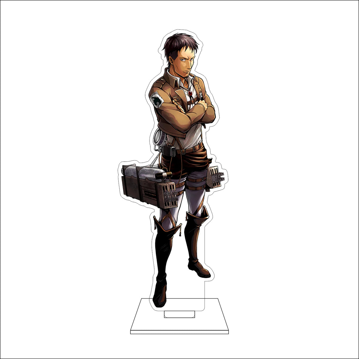 16CM Anime Attack on Titan Cosplay Acrylic Figure Stand Plate Eldo Gin Floch Forster Ornaments Gifts