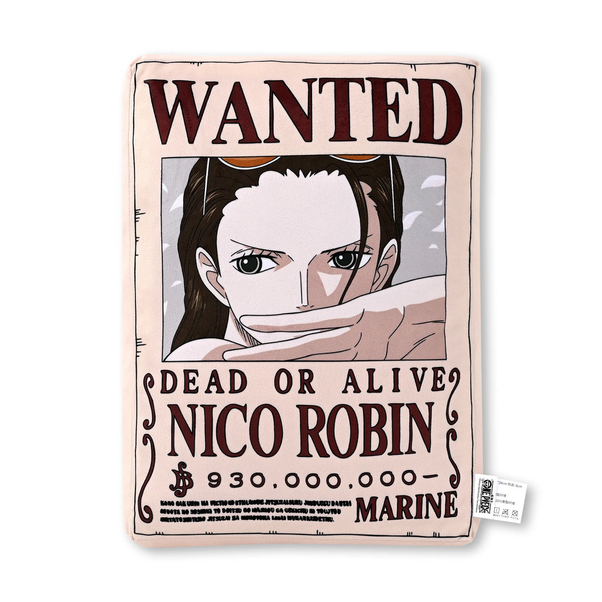 1pc Official One Piece Wanted Poster Cushion Pillow, Double-Sided Anime Throw Pillow Home Sofa Office Bedroom Collection Gift.